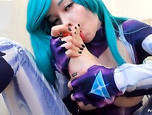 Cosplay Babe Arikajoy Licks Her Own Toes