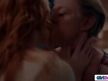 Redheads Nipples Pulled By Dominant Milf