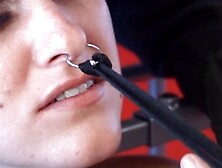 Slave bitch gets her head shaved