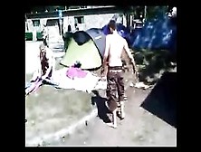 Completely Wasted Fools Try To Build Tent