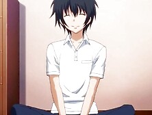 Anime cutie opens legs wide to receive a hard pecker