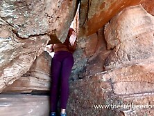 Gal gets caught by climbers during the time that getting a dangerous facial