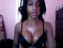 Sexy Black teen Shakes Her Ass At Home (18+)
