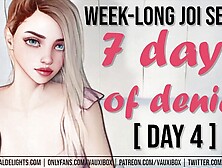 DAY four JOI AUDIO SERIES: 7 Days of Denial by VauxiBox (Edging) (Jerk off Instruction)