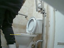 Russian Public Bio Toilet Hidden Spy Cam