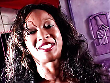 Wild talking black stripper giving her GF a lap dance