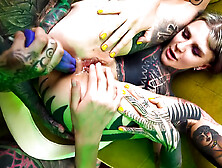 Punk girl takes a rough anal creampie, brought to you by tattooed sluts