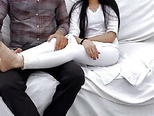 Seeing My Stepmother-in-laws Thin Waist And Thick Ass,  My Penis Became Erect