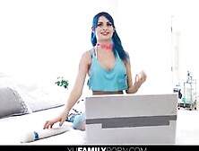 I Caught My Stepsister Masturbating Doing A Live Chat!