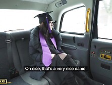 Fake Taxi University Graduate Melany Mendes Undresses Off Her Robes