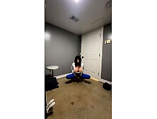 Sexy trans CD in hawt constricted jeans. Giant butt large shlong and breasts