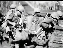 Muscular dude drills cute brunette babe with perky jugs