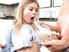 Naughty Coco Lovelock loves sucking and fucking stepbro's sweet cock with her slutty pussy