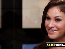 Amateur couple join swinger shower party with amazing sensual teens.