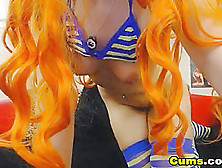 Sexy Babe Fucks her Ass and Pussy