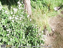 Wild insatiable college girls fuck on a picnic