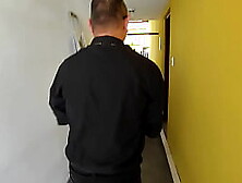 A biology teacher gives a precious grade to a tanned student in a short petticoat after this babe performs blowjob on him and le