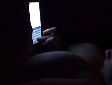 Unaware Mature BBW Wife Texting With Her 40G Tits Out