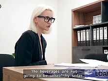 LOAN4K.  Amateur office sex with a lustful cheater and a loan manager