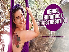 Cat Asstrophe In Aerial Hammock Masturbation