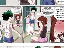 Deku Se Folla A Uraraka Mientras Planean El Regalo De All Might