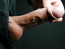 Thick jizz flow in 4K slow motion. Masturbating my large veiny Swedish schlong. Uncut and natural foreskin.