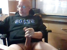 Bald Daddy Cums On Cam