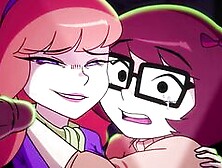 Mystery Detectives Velma & Daphne Encounter Monstrous Cocks ▪ Exclusive 4K Bukkake