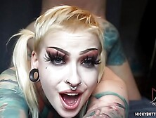 Inked teen Micky Bottenberg POV fucked by big cock