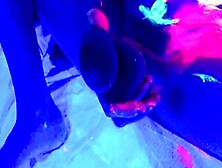 Rave Chick Bimbo Masturbates During Afterparty