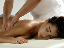 Sexually Attractive Brunette Liya Silver Gets Sodomized On The Massage Table