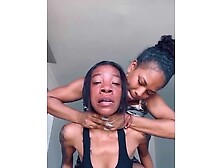 Black Lesbians' Throat Squeezing Fantasy