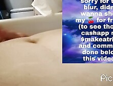 Chubby whore plays with her belly in the bathtub after being stuffed!