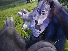 Furry Female Wolf & Rhino Fuck Hard (Some Pee) | Wild Life Furries