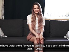 Small blond virgin teen Helen Ondine casting