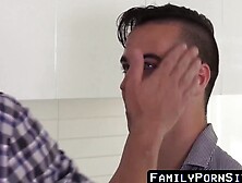 Familypornsite. Com - Older Daddy's Deep Throat Fucking Lesson With Stepson