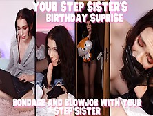 Bondage Blowjob With Little Stepsis