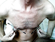 Extreme Nipple Clamping Stretching Pain Causing Me To Squirt 4 Ruined Cumloads