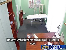 Hot blonde Jenna gets banged by her doctor in the table to try his sperm to get pregnant