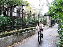 I Flash My Pussy And Tits While Riding A Bike Through The Streets Of Budapest - Dollscult