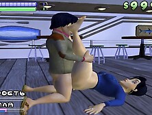 Sex at the Disco.  I Persuade Skanks to Anal | Porno Game 3d,  BoneTown