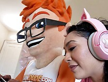 My Cock Spanks Sarah Lace’s Ass in a Cumshot Gaming Romp!