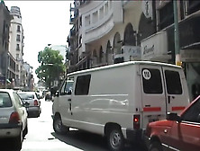 Exciting story from tattooed lovers in taxi