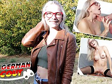 German Scout - Fit Blonde Glasses Girl Vivi Vallentine Pickup And Talk To Casting Fuck