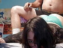 stepbrother gets handsy after watching me undress and i love it