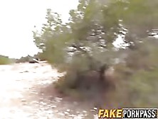 Fake Cop Fucking A Hot Brunette Outdoor