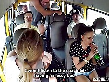 Gangbang Bus Fake Twins And Friends /2 - Brunette Rides Driver