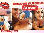 Curvy babe Banaqwa gets her man HARD with Autoblow AI Ultra.