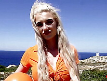 GERMAN SCOUT - Blonde Fitness Model JayJay Pink seduce to Public Casting Fuck