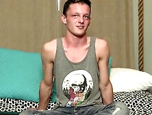 Interview & Striptease - Big Dick Teen Sensation Talks About His Life And Shows Off Huge Load